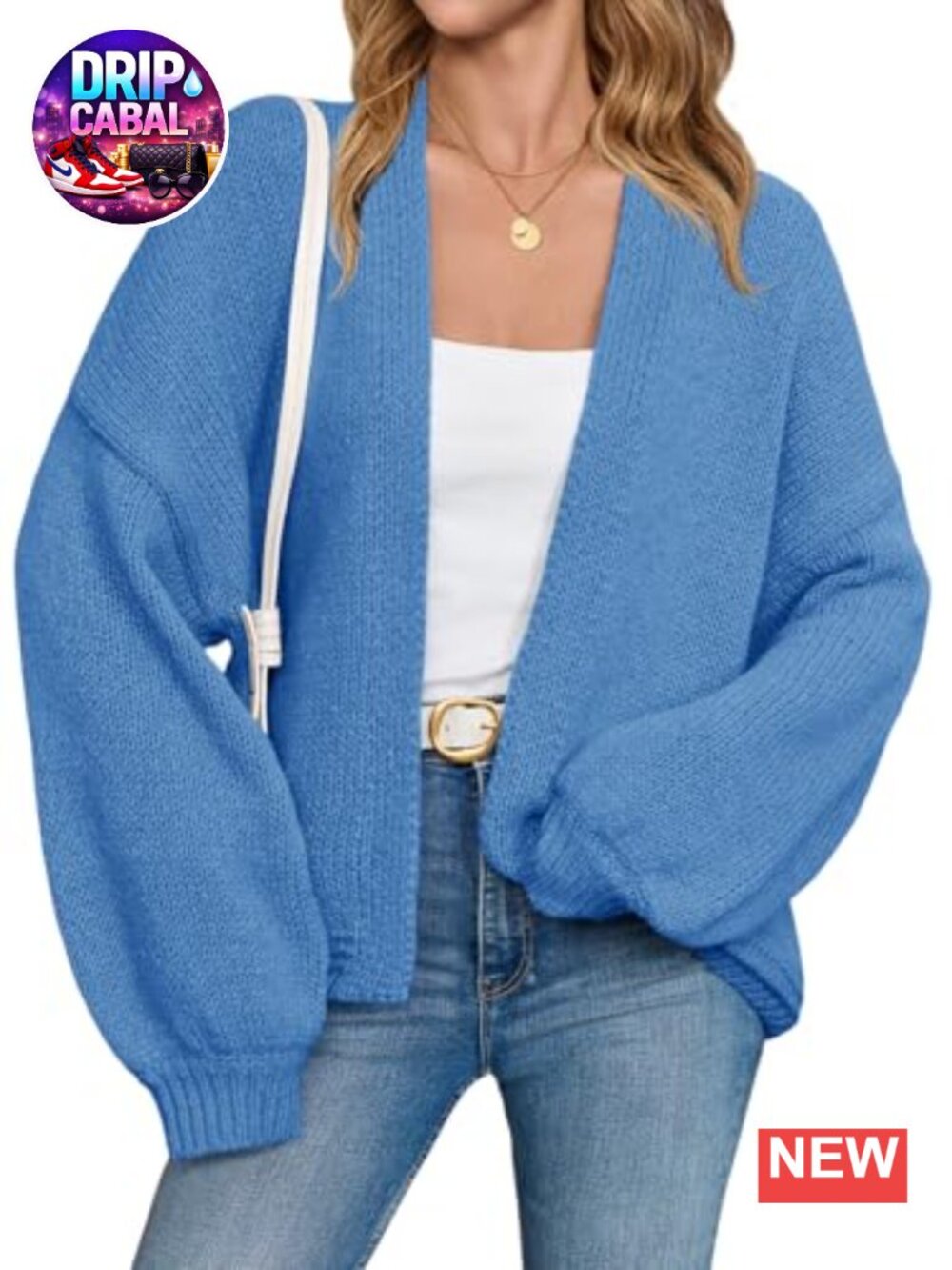 Oversized Open Front Chunky Knit Long Sleeve Cardigan Sweater Coat for Women